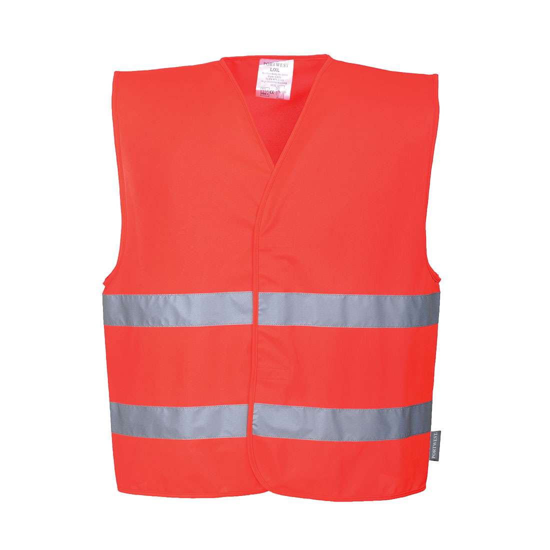 Hi-Vis Vest Two Band Red | Ennis Safety Wear