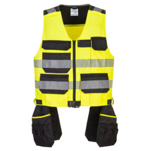 PW3 Hi-Vis Class 1 Tool Vest Yellow/Black