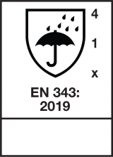 EN 343 : 2019 / Class 4-1-X